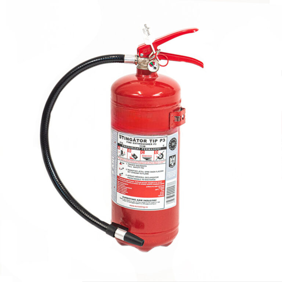 Stingator portativ presurizat permanent cu pulbere ABC P3