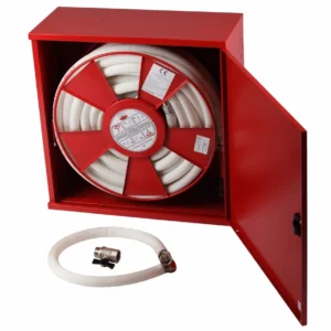 Sistem​ hidrant ​FURTUN SEMIRIGID – D-25 TEXTURAT ALB fara cutie, cu consola perete – ​ECHIPAT​ ( tambur rabatabil, furtun semirigid D-25 cu exterior texturat alb de 30 ml, teava de refulare si robinet hidrant ) – ​IMPORT – AVIZ C.E.